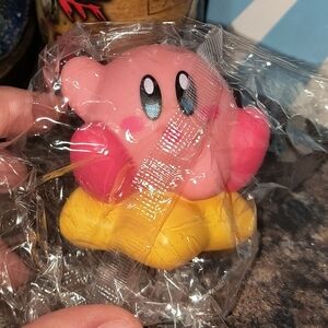 Pink and Yellow Kirby Nintendo accessories mini figure star